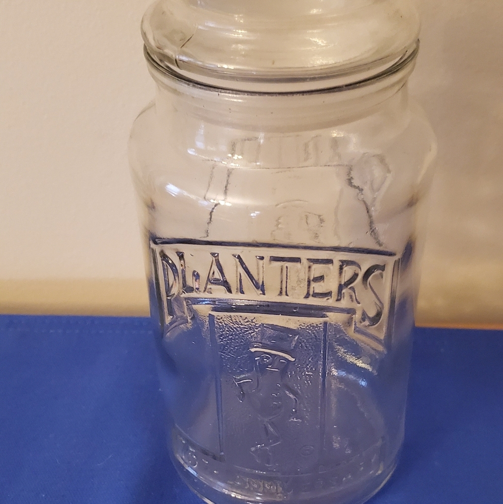 Planter's 75th Anniversary glass jar